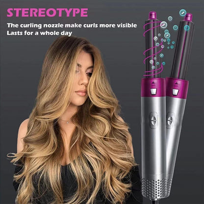 5 in 1 Hair Dryer Comb Multifunctional Styling Tool for Curly Hair