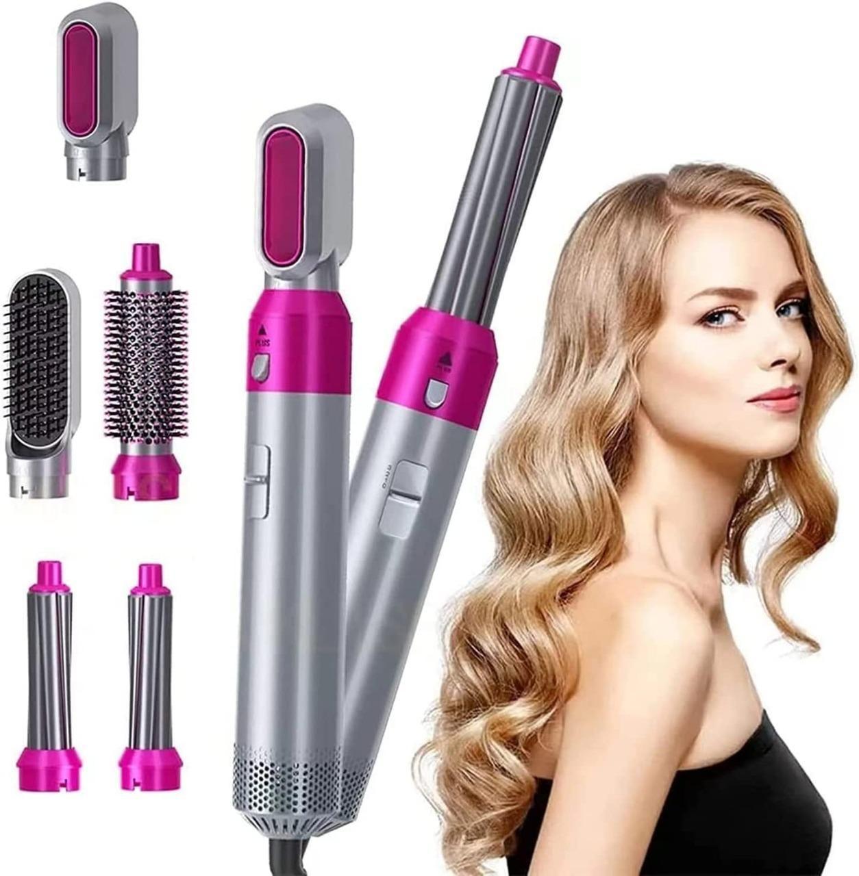 5 in 1 Hair Dryer Comb Multifunctional Styling Tool for Curly Hair