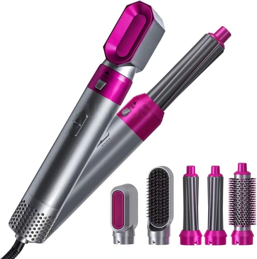 5 in 1 Hair Dryer Comb Multifunctional Styling Tool for Curly Hair